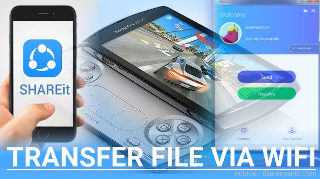 Tips Transfer File via Wifi di Sony Ericsson Xperia PLAY 4G Menggunakan ShareIt Versi Baru