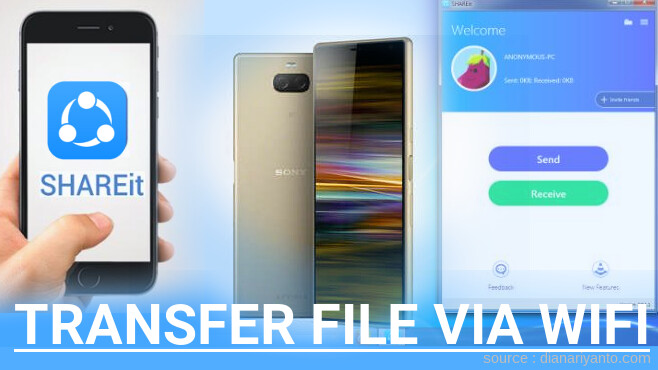 Mudahnya Transfer File via Wifi di Sony Xperia 10 Plus Menggunakan ShareIt Terbaru