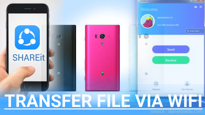 Transfer File via Wifi di Sony Xperia Acro S Menggunakan ShareIt Terbaru
