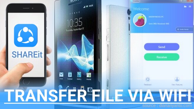 Tips Transfer File via Wifi di Sony Xperia advance ST27i Menggunakan ShareIt Versi Baru