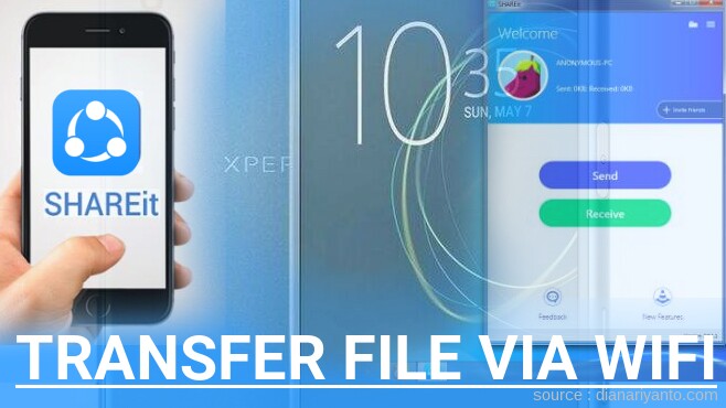 Cara Transfer File via Wifi di Sony XPeria BlancBright Menggunakan ShareIt Versi Baru