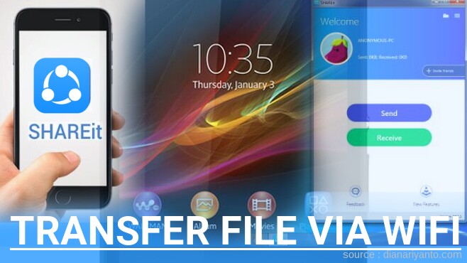 Mudahnya Transfer File via Wifi di Sony Xperia C C2305 Menggunakan ShareIt Versi Baru