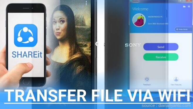 Mengenal Transfer File via Wifi di Sony Xperia C4 E5303 Menggunakan ShareIt Terbaru