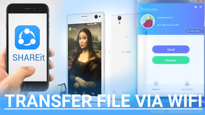 Tutorial Transfer File via Wifi di Sony Xperia C4 Menggunakan ShareIt Terbaru
