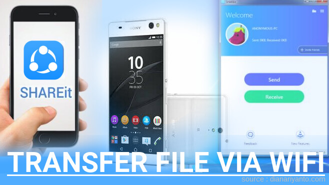 Cara Mudah Transfer File via Wifi di Sony Xperia C5 Ultra Dual Menggunakan ShareIt Versi Baru
