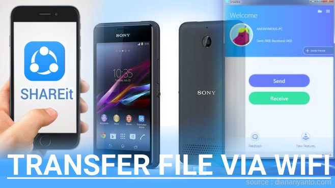 Mudahnya Transfer File via Wifi di Sony Xperia E1 Menggunakan ShareIt Versi Baru