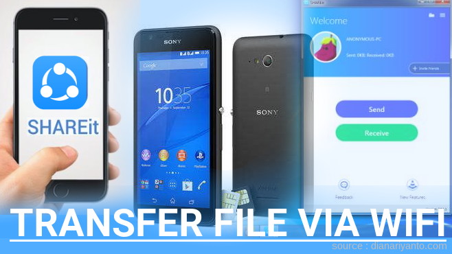Tutorial Transfer File via Wifi di Sony Xperia E4 Dual Menggunakan ShareIt Versi Baru