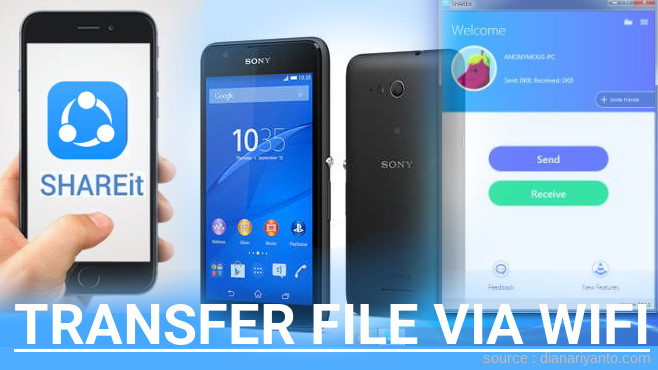 Mudahnya Transfer File via Wifi di Sony Xperia E4g Menggunakan ShareIt Terbaru