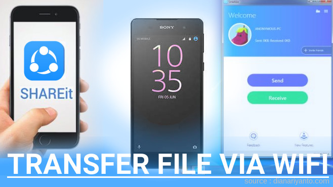 Mudahnya Transfer File via Wifi di Sony Xperia E5 Menggunakan ShareIt Versi Baru