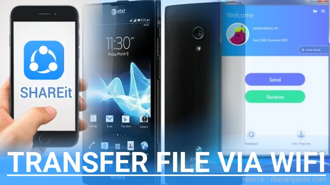 Cara Transfer File via Wifi di Sony Xperia Ion LT28H Menggunakan ShareIt Terbaru