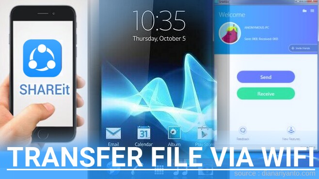 Mengenal Transfer File via Wifi di Sony Xperia J ST26i Menggunakan ShareIt Terbaru