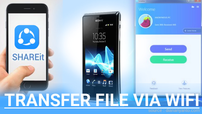 Tips Transfer File via Wifi di Sony Xperia J Menggunakan ShareIt Versi Baru