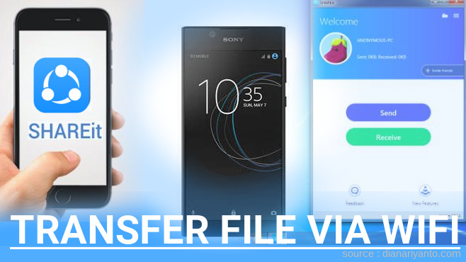 Cara Transfer File via Wifi di Sony Xperia L1 Menggunakan ShareIt Terbaru