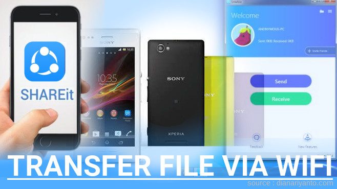 Tips Transfer File via Wifi di Sony Xperia M Menggunakan ShareIt Versi Baru