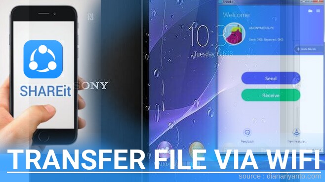 Cara Mudah Transfer File via Wifi di Sony Xperia M2 Aqua D2403 Menggunakan ShareIt Versi Baru