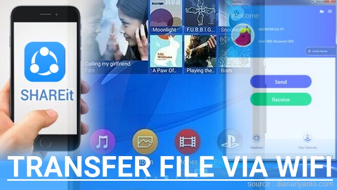 Mudahnya Transfer File via Wifi di Sony Xperia M4 Aqua E2353 Menggunakan ShareIt Terbaru