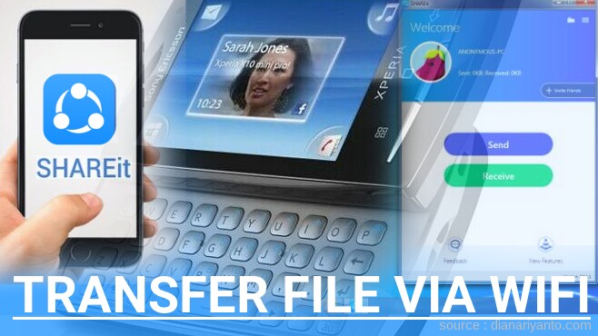 Cara Mudah Transfer File via Wifi di Sony Xperia Mini Pro SK17i Menggunakan ShareIt Terbaru