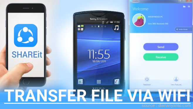Transfer File via Wifi di Sony Xperia Mini ST15i Menggunakan ShareIt Terbaru