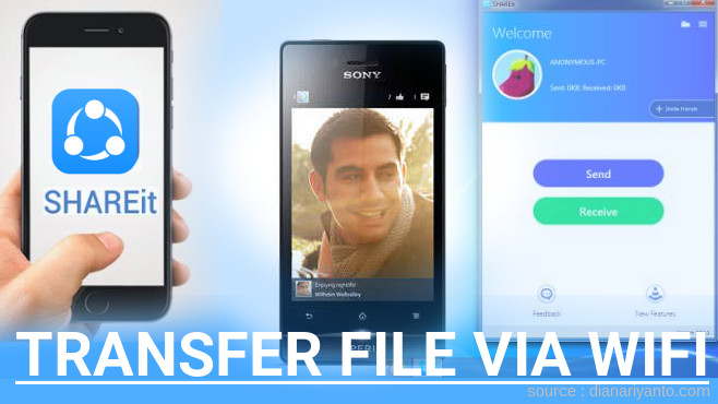 Transfer File via Wifi di Sony Xperia Miro Menggunakan ShareIt Terbaru