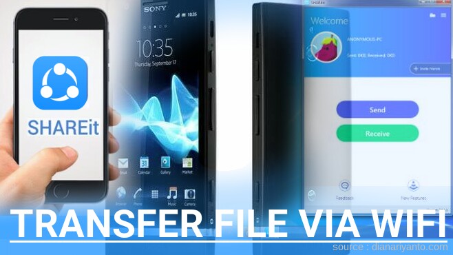 Transfer File via Wifi di Sony Xperia P LT22i Menggunakan ShareIt Terbaru