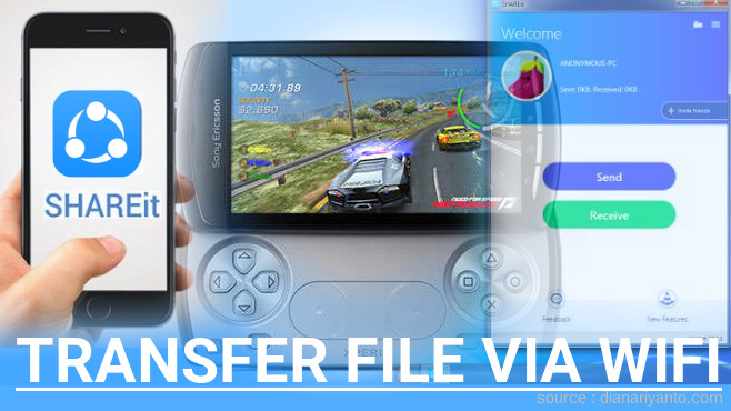 Tips Transfer File via Wifi di Sony Xperia Play Menggunakan ShareIt Terbaru
