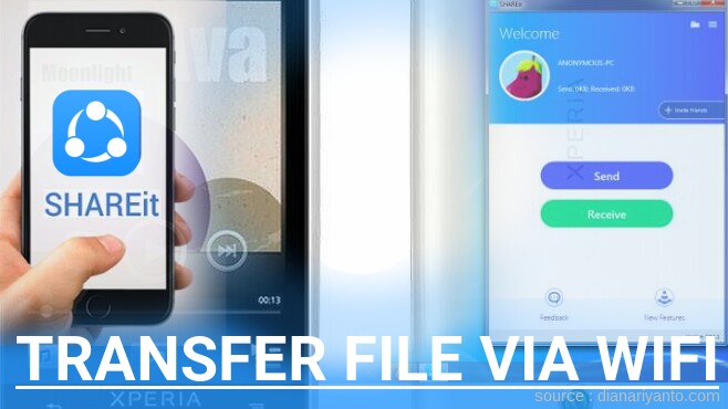 Tips Transfer File via Wifi di Sony Xperia Ray ST18i Menggunakan ShareIt Versi Baru