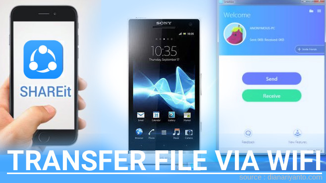 Tips Transfer File via Wifi di Sony Xperia S Menggunakan ShareIt Versi Baru