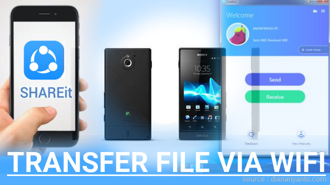 Cara Transfer File via Wifi di Sony Xperia Sola Menggunakan ShareIt Versi Baru