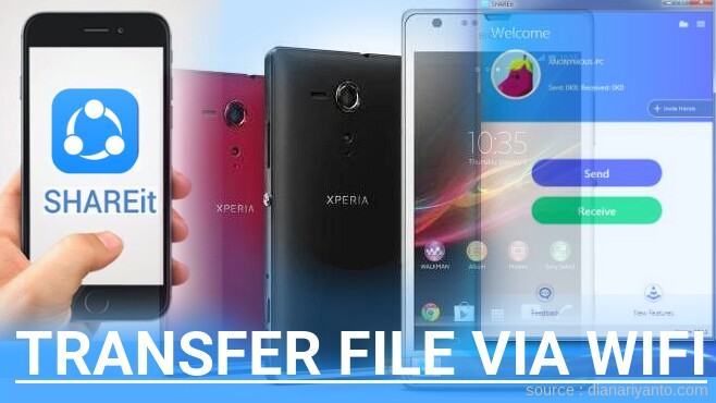Transfer File via Wifi di Sony Xperia SP C5302 Menggunakan ShareIt Terbaru