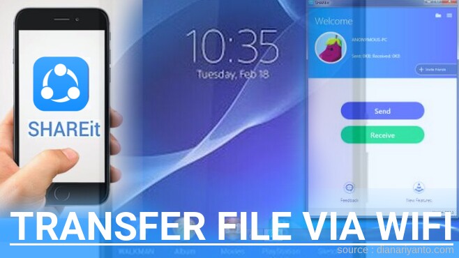 Transfer File via Wifi di Sony Xperia T2 Ultra D5303 Menggunakan ShareIt Versi Baru
