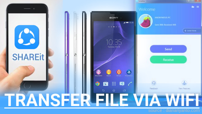 Cara Mudah Transfer File via Wifi di Sony Xperia T3 Menggunakan ShareIt Versi Baru