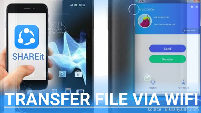 Kirim dan Transfer File via Wifi di Sony Xperia Tipo ST21i Menggunakan ShareIt Terbaru