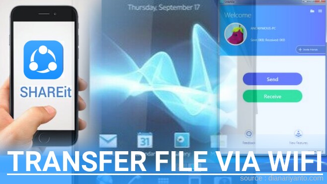Cara Transfer File via Wifi di Sony Xperia U ST25i Menggunakan ShareIt Versi Baru