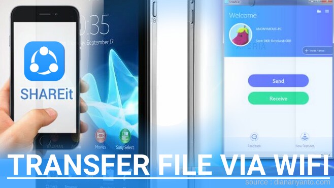 Cara Transfer File via Wifi di Sony Xperia V LT25i Menggunakan ShareIt Terbaru