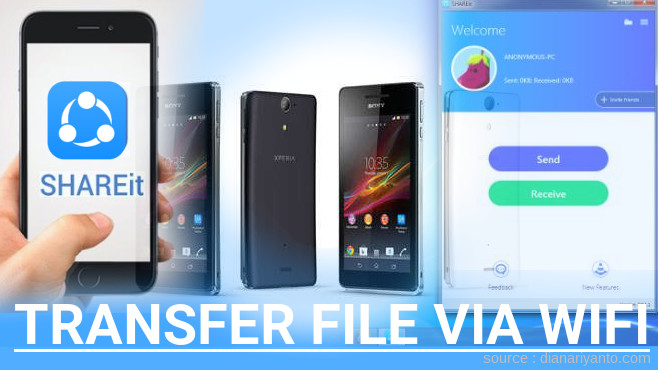 Mengenal Transfer File via Wifi di Sony Xperia V Menggunakan ShareIt Terbaru