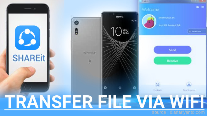 Kirim dan Transfer File via Wifi di Sony Xperia X Ultra Menggunakan ShareIt Terbaru