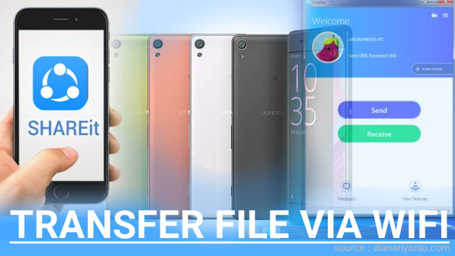 Mengenal Transfer File via Wifi di Sony Xperia XA Menggunakan ShareIt Versi Baru
