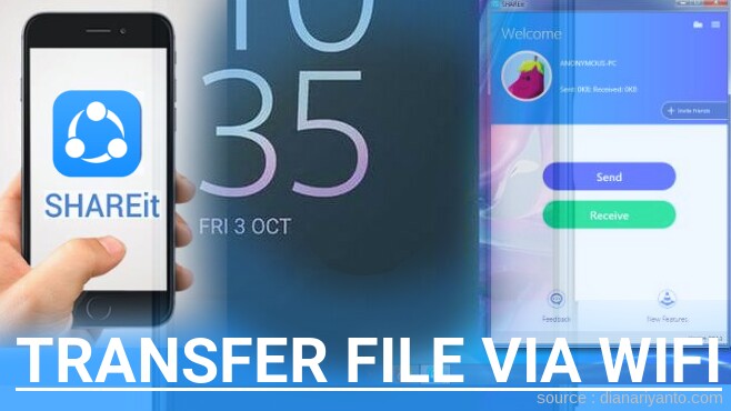 Mengenal Transfer File via Wifi di Sony Xperia XZ F8332 Menggunakan ShareIt Versi Baru