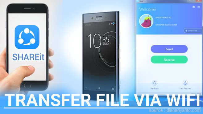 Cara Transfer File via Wifi di Sony Xperia XZ Premium Menggunakan ShareIt Terbaru