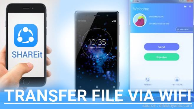 Mudahnya Transfer File via Wifi di Sony Xperia XZ2 Premium Menggunakan ShareIt Versi Baru
