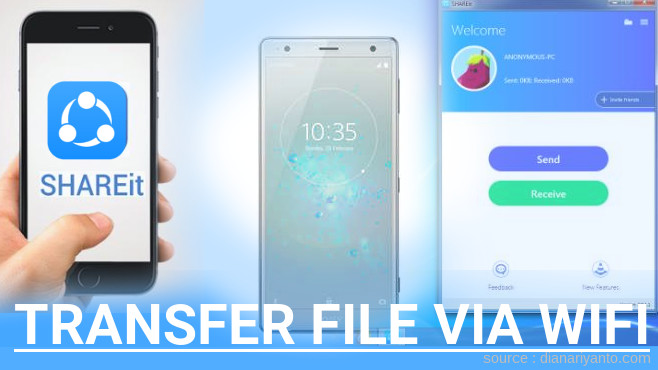 Tips Transfer File via Wifi di Sony Xperia XZ2 Menggunakan ShareIt Terbaru