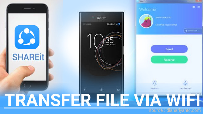 Mengenal Transfer File via Wifi di Sony Xperia XZs Menggunakan ShareIt Versi Baru
