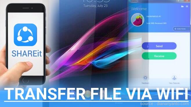 Transfer File via Wifi di Sony Xperia Z Ultra C6802 Menggunakan ShareIt Terbaru