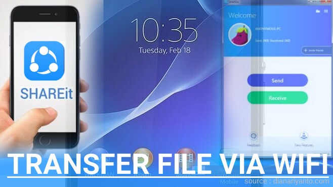 Mengenal Transfer File via Wifi di Sony Xperia Z2 D6503 Menggunakan ShareIt Terbaru