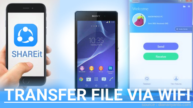 Tips Transfer File via Wifi di Sony Xperia Z2 Menggunakan ShareIt Versi Baru