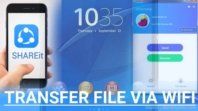 Transfer File via Wifi di Sony Xperia Z3 Dual D6633 Menggunakan ShareIt Terbaru