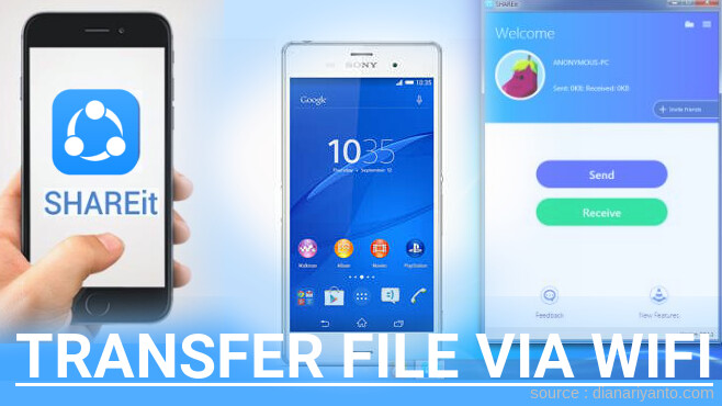 Cara Transfer File via Wifi di Sony Xperia Z3 Menggunakan ShareIt Versi Baru