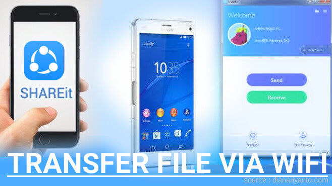 Mengenal Transfer File via Wifi di Sony Xperia Z4 Compact Menggunakan ShareIt Versi Baru