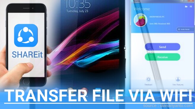 Mengenal Transfer File via Wifi di Sony Xperia Z4 Ultra Menggunakan ShareIt Terbaru