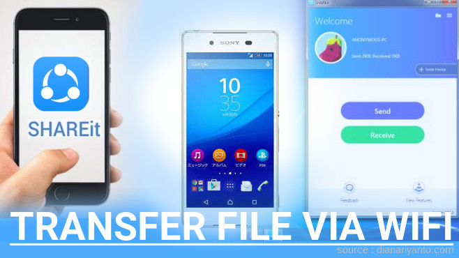 Tutorial Transfer File via Wifi di Sony Xperia Z4 Menggunakan ShareIt Versi Baru